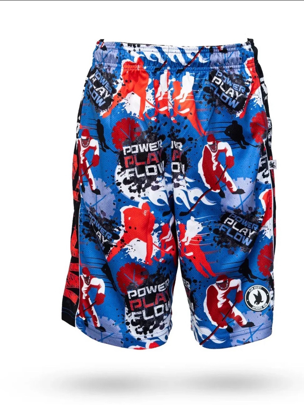FLOW SOCIETY BOYS POWER PLAY HOCKEY ATTACK SHORTS SIZE Medium